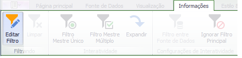 Botão Editor Filtro menu